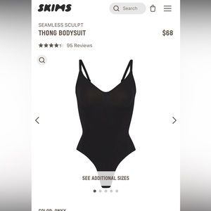 Skims sculpting bodysuit L/XL